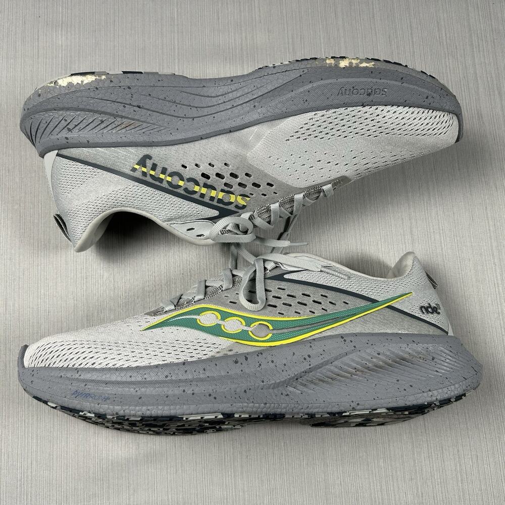 Saucony Ride 17 Men’s Size 11.5 Gray Running Shoes Fitness Sneakers S20924-107